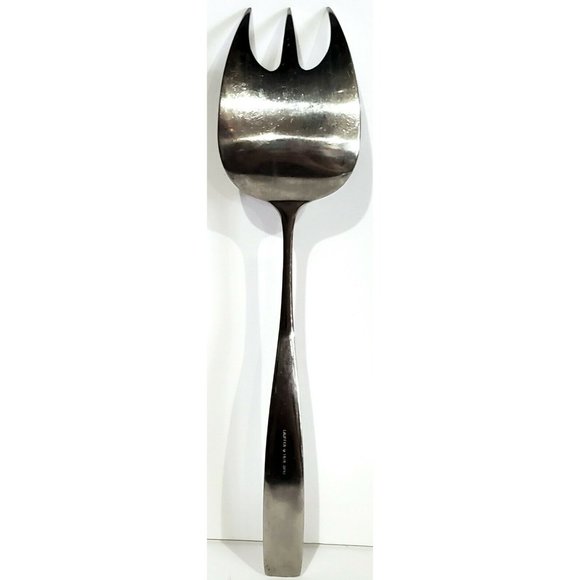 Towle Lauffer BEDFORD Cold Meat Serving Fork silverware 18/8 stainless Japan - Picture 6 of 11